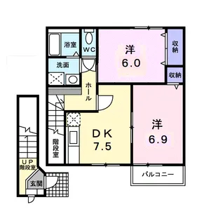 クレストールエム【2階】の間取り