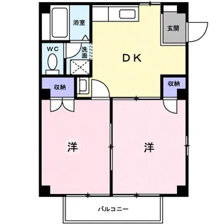 ニューシティ大箸【2階】の間取り