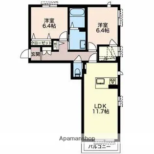 ベル・ガーデン【305号室】の間取り