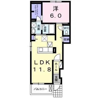 グリーンヒルズ【1階】の間取り