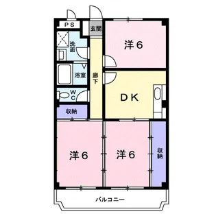 アスライズコーポ【1階】の間取り