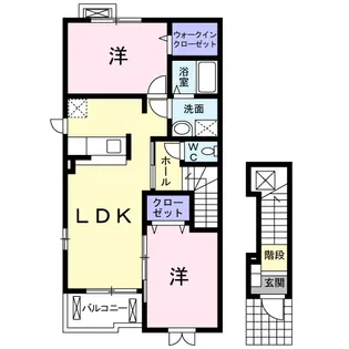 シャルマンB【2階】の間取り