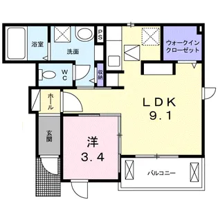 アヴェニューⅡ【1階】の間取り