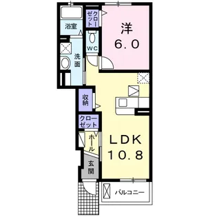 エバー グリーン【1階】の間取り