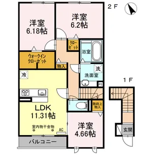 グラン・レオーネ【2階】の間取り