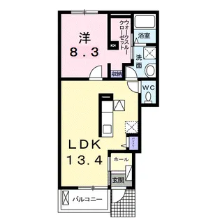 ジュピター【1階】の間取り