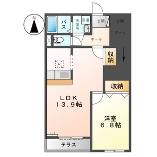 FLORE CLAIRE(フロール・クレール)【1階】の間取り