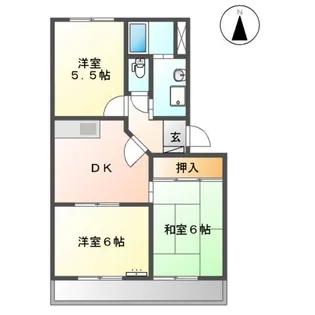 サンシャイン石敷【00202号室】の間取り