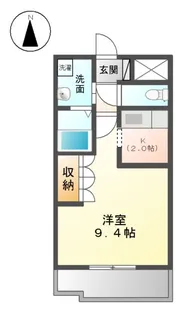 CHEZーMOI 千日【2階】の間取り