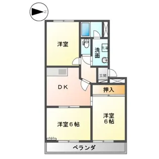 L LOUISE松坂【3階】の間取り