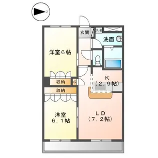 リヴィエール【2階】の間取り