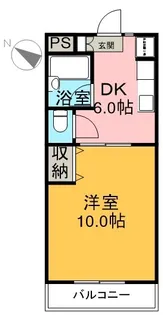 グランディア Ⅰ【405号室】の間取り