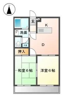 アメニティ富士【1階】の間取り