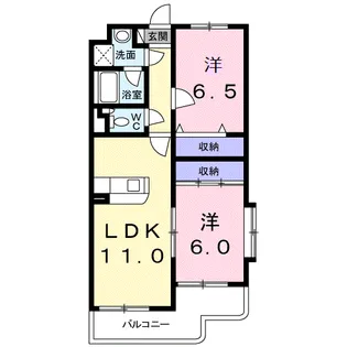 クレイドル【3階】の間取り