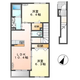 LASEED・REVE(ラシード・レーヴ)【2階】の間取り