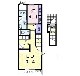 ユネリア【2階】の間取り