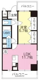 MONDO FUJI Ⅲ【301号室】の間取り
