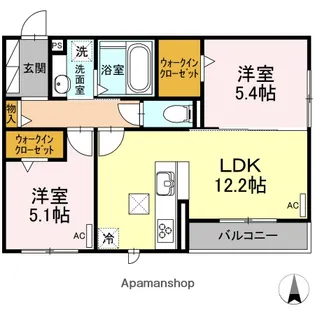 エルクラージュ【2階】の間取り