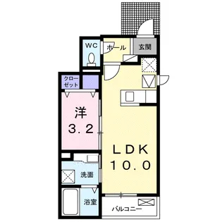 プレジール【1階】の間取り