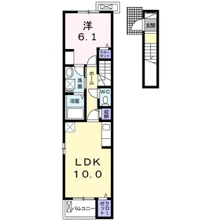 ヒルズ【2階】の間取り
