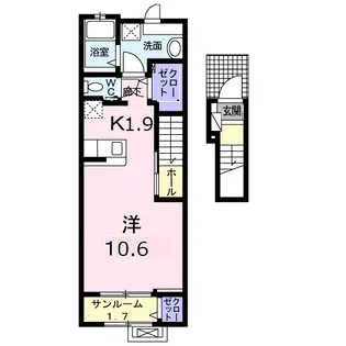ライフシティー【2階】の間取り