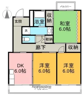 コーポ稲垣A【302号室】の間取り