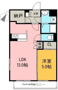 静岡県富士市前田【マンション】の間取り