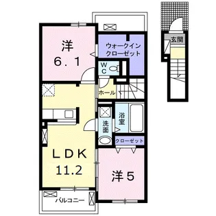 アルバ カーサ【2階】の間取り