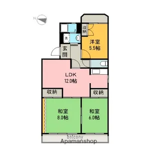 シティコーポ伝法【301号室】の間取り