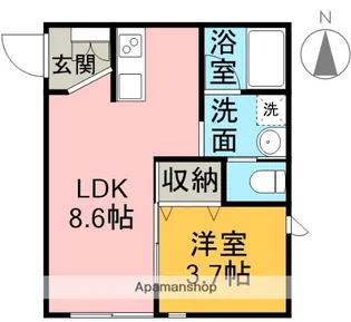 エミライズ【2階】の間取り