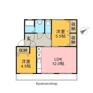 リクラスⅤ【202号室】の間取り