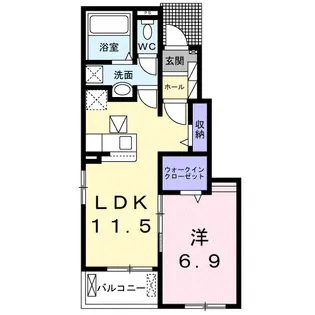 LUNA PIENA【1階】の間取り