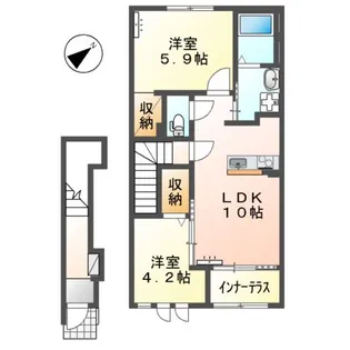 アヴェニール【2階】の間取り
