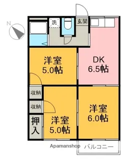 ファミールヤマダA【202号室】の間取り