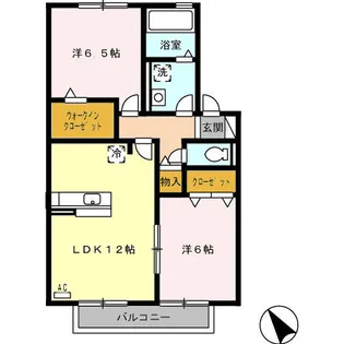コーポラス II【2階】の間取り