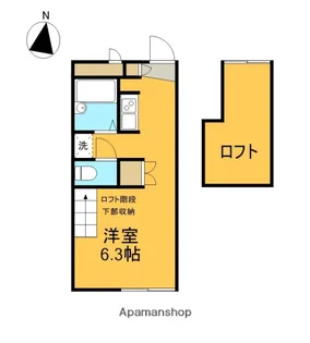 CITY RIVERXII【104号室】の間取り
