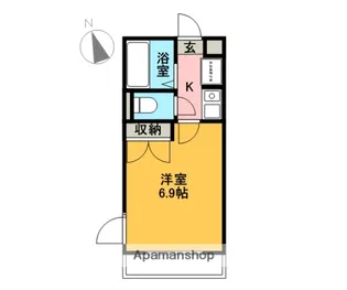 サニーウェル【308号室】の間取り