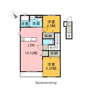 BELLE LEAD【202号室】の間取り
