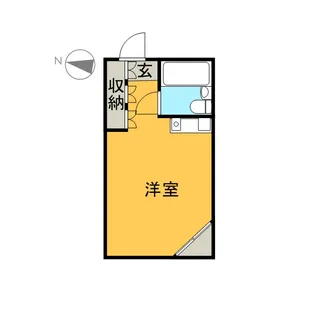 クロス永田北町【2階】の間取り