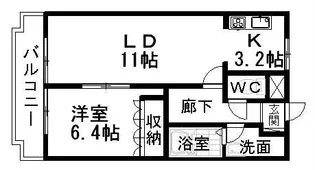 グランドソレイユ【2階】の間取り