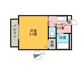 アビテM A【1階】の間取り