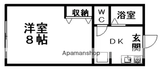 ハイム横割【2階】の間取り