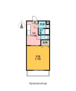 ジュネス21【302号室】の間取り
