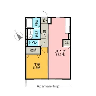 インペリアル【103号室】の間取り