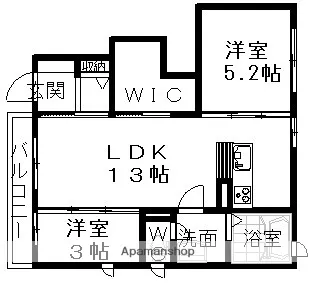チェリーブラッサムB【101号室】の間取り