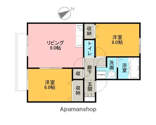 SUNパティオ【201号室】の間取り