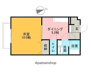 サンベルテ【205号室】の間取り