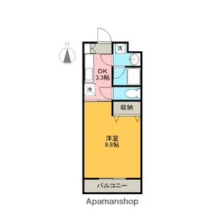 フローラ若松【2階】の間取り