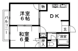 キャッスル神田川【2階】の間取り