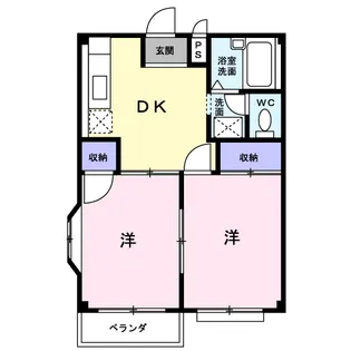 エルディム駿河台【1階】の間取り